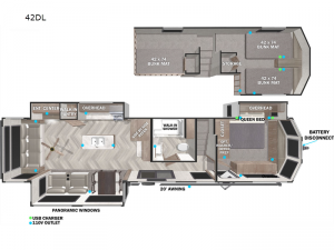 Salem Grand Villa 42DL Floorplan Image