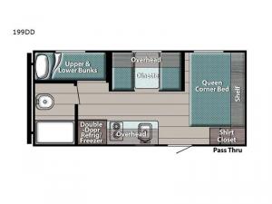 Friendship 199DD Floorplan Image