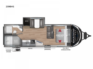 Shadow Cruiser 259BHS Floorplan Image