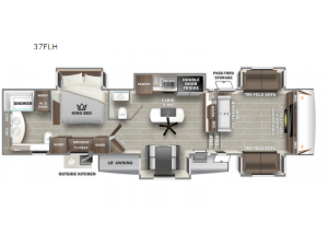 Sabre 37FLH Floorplan Image
