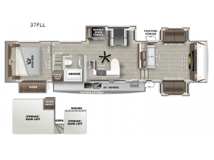 Sabre 37FLL Floorplan Image