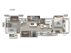 Sabre 350BH Floorplan Image