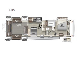 Sabre 350RL Floorplan Image