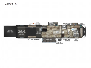 Venom V-Series V3916TK Floorplan Image