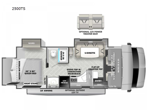 Sunseeker Classic 2500TS Ford Floorplan Image