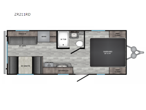 Zinger Lite ZR211RD Floorplan Image