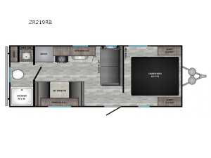 Zinger Lite ZR219RB Floorplan Image