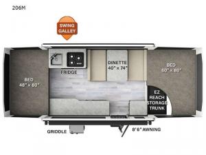 Flagstaff MAC Series 206M Floorplan Image