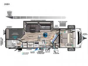 Vibe 26BH Floorplan Image
