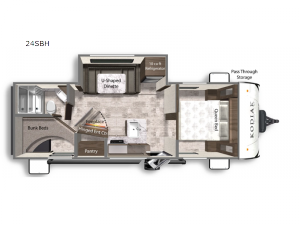 Kodiak SE 24SBH Floorplan Image