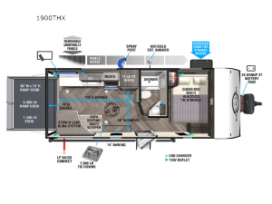 Ozark 1900THX Floorplan Image