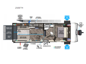 Ozark 2500THX Floorplan Image