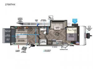 Ozark 2700THX Floorplan Image