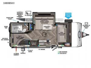 Ozark 1680BSKX Floorplan Image