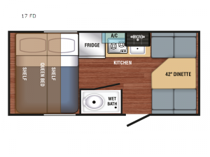Bushwhacker Plus 17 FD Floorplan Image