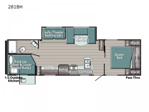 Innsbruck Ultra Lite 281BH Floorplan Image