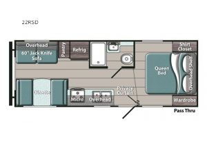Innsbruck Ultra Lite 22RSD Floorplan Image