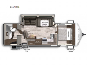 Kodiak Ultra-Lite 261RBSL Floorplan Image