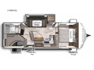 Kodiak Ultra-Lite 248BHSL Floorplan Image