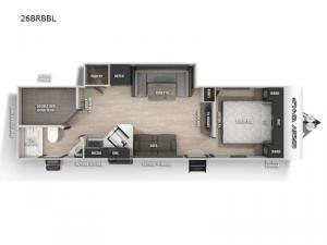 Cherokee Grey Wolf Black Label 26BRBBL Floorplan Image