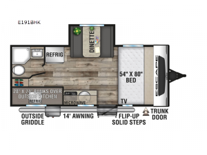 Escape E191BHK Floorplan Image