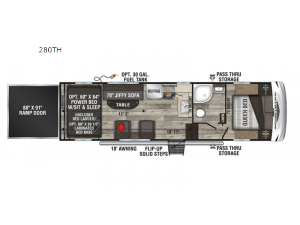 Sportster 280TH Floorplan Image