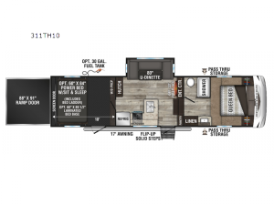 Sportster 311TH10 Floorplan Image