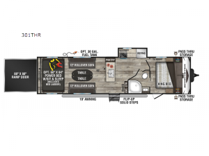 Sportster 301THR Floorplan Image