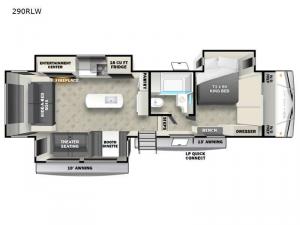 Wildcat 290RLW Floorplan Image