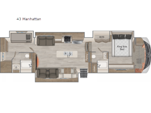 Mobile Suites 43 Manhattan Floorplan Image