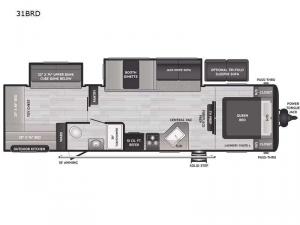 Hideout 318BRD Floorplan Image