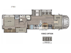FORCE 37BD Floorplan Image