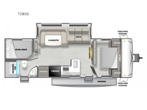 EVO T2850 Floorplan Image