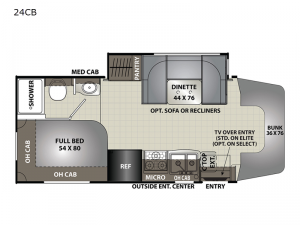 Prism Elite 24CB Floorplan Image