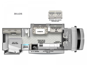 Forester Classic 3011DS Ford Floorplan Image