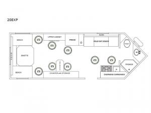 Glacier Ice House 20EXP Floorplan Image