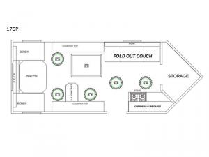 Glacier Ice House 17SP Floorplan Image