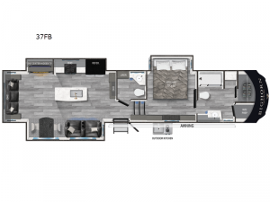 Bighorn Traveler 37FB Floorplan Image