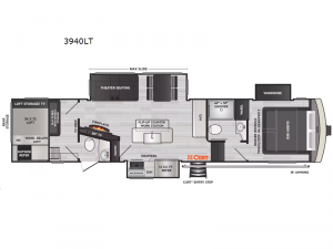 Arcadia 3940LT Floorplan Image