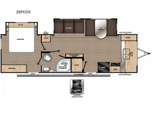 Aurora 26FKDS Floorplan Image