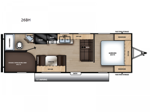 Aurora 26BH Floorplan Image