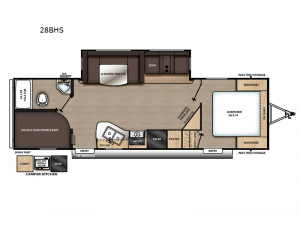 Aurora 28BHS Floorplan Image