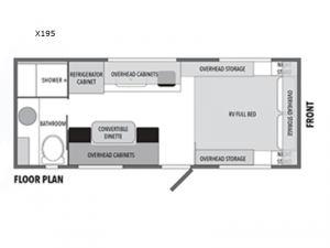 XploreRV X195 Floorplan Image