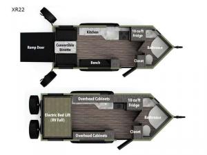 XploreRV XR22 Floorplan Image