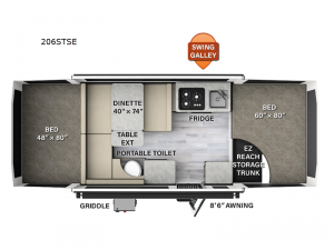 Flagstaff SE 206STSE Floorplan Image