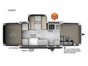 Rockwood Extreme Sports 232ESP Floorplan Image