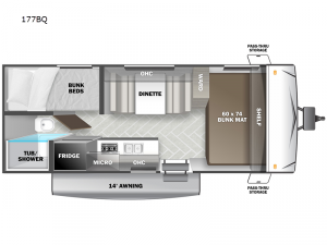 EVO Select 177BQ Floorplan Image