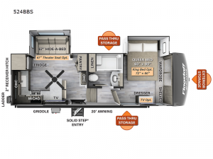 Flagstaff Classic 524BBS Floorplan Image