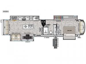 Cedar Creek Champagne Edition 38EBS Floorplan Image
