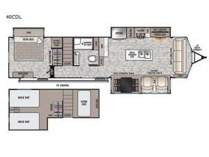 Cedar Creek Cottage 40CDL Floorplan Image